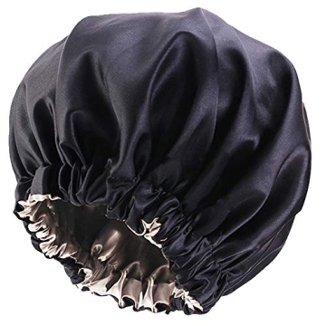 Satin Bonnet Silk Bonnet Hair Bonnet for Sleeping-Slouchy Beanie Hat Satin Sleep Cap for Women's Nat...