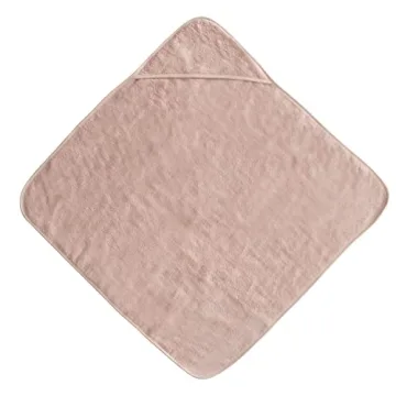 mushie Baby Hooded Towel | Organic Cotton (Blush)