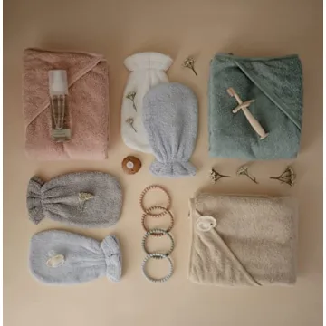 mushie Baby Hooded Towel | Organic Cotton (Blush)