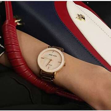 Anne Klein Women's Genuine Diamond Dial Bracelet Watch