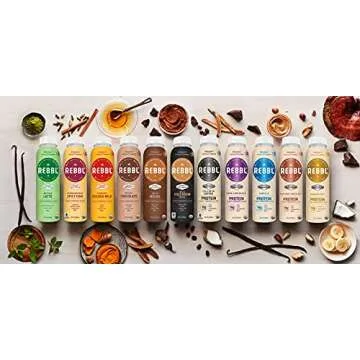 Healthy REBBL Variety Pack of Organic Wellness Drinks