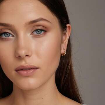 Dachshund Hoop Earrings - Cute Gold Plated Sterling Silver