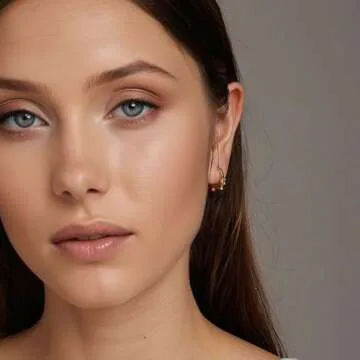 Dachshund Hoop Earrings - Cute Gold Plated Sterling Silver