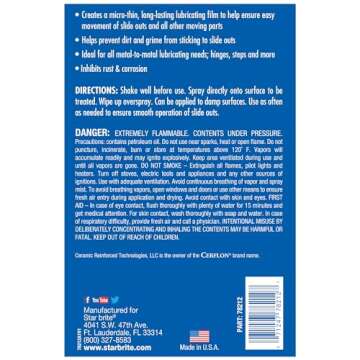 Star brite 78212 Premium RV Slide-Out Lubricating Fluid - 12 oz.