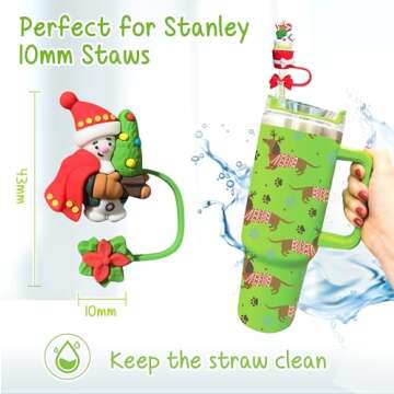 Silicone Straw Covers for Stanley Cup | 4Pcs Set