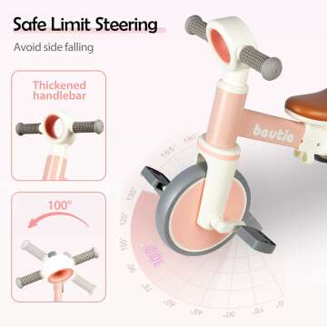 Tricycle for Toddlers 1-3 | Safe 4 in 1 Balance Bike