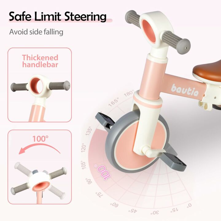 Tricycle for Toddlers 1-3 | Safe 4 in 1 Balance Bike