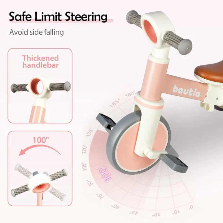 Tricycle for Toddlers 1-3 | Safe 4 in 1 Balance Bike