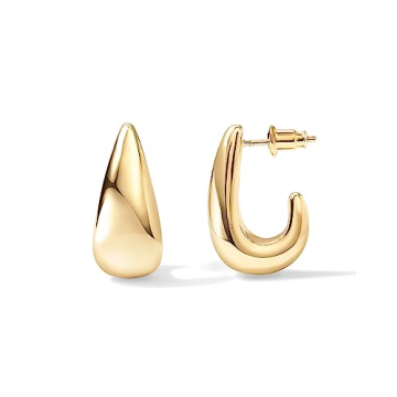 PAVOI Gold Plated Huggie Earrings Stylish and Versatile