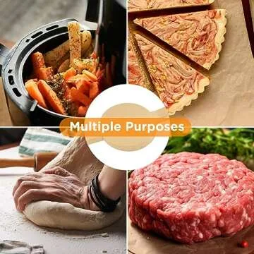 GeeRic Non-Stick Baking Parchment Paper - 100 Pcs, 9 inch