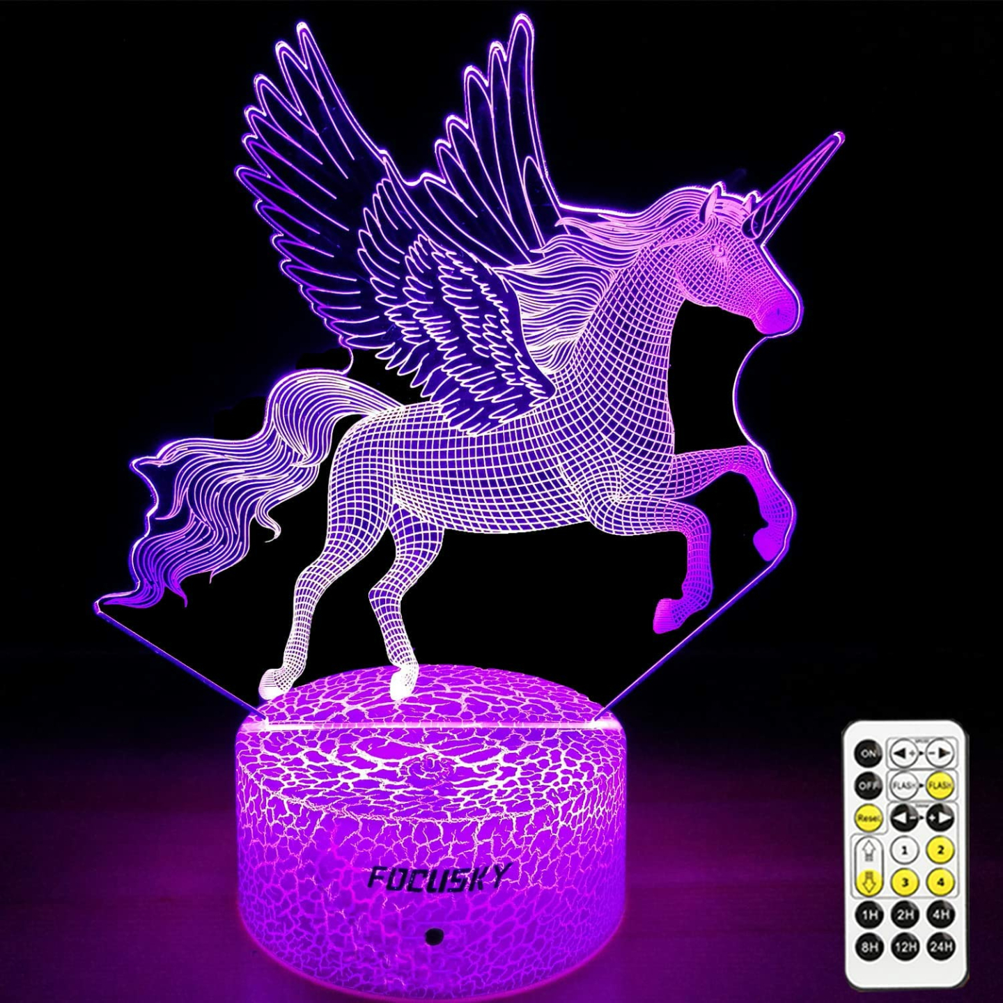 Unicorn Night Light for Kids with Touch & Remote Control