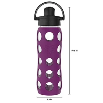 Lifefactory Durable 22-Ounce Glass Water Bottle