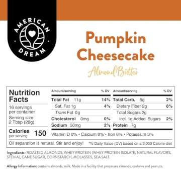 Pumpkin Cheesecake Almond Butter – Gluten Free Delight