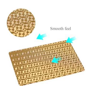 ACELION Waterproof Playing Cards, Plastic Playing Cards, Deck of Cards, Gift Poker Cards (Gold)