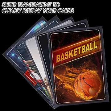 1000 Counts Card Sleeves Top Loaders for Trading Cards, Penny Soft Sleeves Baseball Card Sleeves Protectors Fit for Sports Cards, Football, Game Card