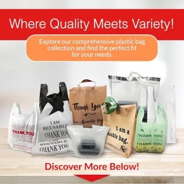 Reli. Plastic Bags Thank You 1050 Count for Grocery Use