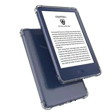 SFFINE Clear Case Compatible for 6" Kindle 11th Generation 2022 & Kindle 2024 12th Generation 6 inch,Thin Slim Soft Flexible Silicone TPU Rubber Cover for Kindle 11th/12th Gen 2022/2024 (Transparent)