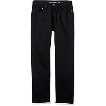 Men's Athletic-Fit Stretch Jeans in Black - 28W x 30L