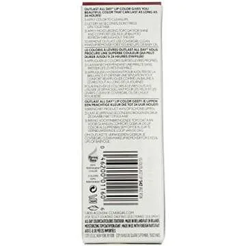 Covergirl Outlast All-Day Lip Color with Topcoat, Brazen Raisin , 2 Count (Pack of 1)
