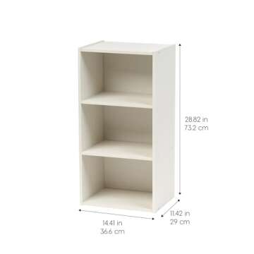 IRIS Versatile 3-Cube Modular Storage Box in White