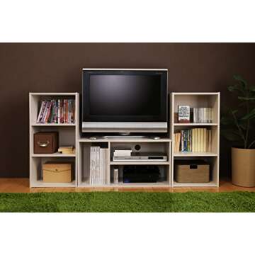 IRIS Versatile 3-Cube Modular Storage Box in White