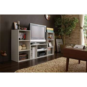 IRIS Versatile 3-Cube Modular Storage Box in White