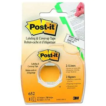 Post-it 652 Labeling & Cover-Up Tape – Perfect for Organization