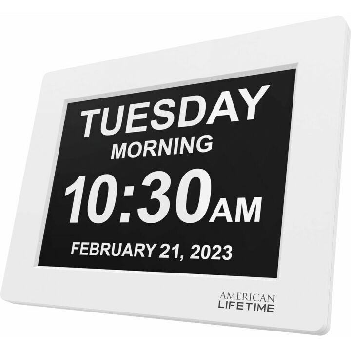 Large Digital Dementia Clock for Seniors - 2023 Model