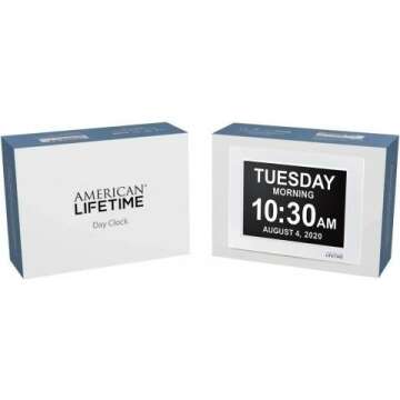 Large Digital Dementia Clock for Seniors - 2023 Model