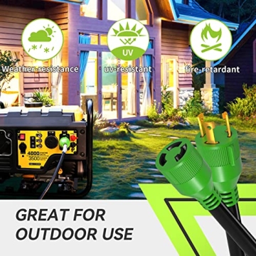 RVMATE 30 Amp Generator Extension Cord 100 Feet