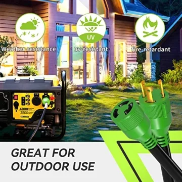 RVMATE 30 Amp Generator Extension Cord 100 Feet