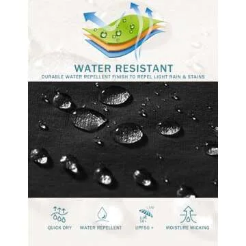 PINSPARK Hiking Pants Women Lightweight Waterproof Sun Protection Quick Dry Workout Cargo Pant Outdoor Joggers with Zipper Pockets, Black, Large