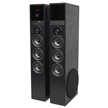 Rockville TM150B Tower Speakers with 10" Sub and Bluetooth