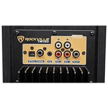 Rockville TM150B Tower Speakers with 10" Sub and Bluetooth