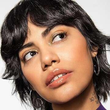 URBAN DECAY Moondust Liquid Glitter Eyeliner (Midnight Cowboy - Gold Glitter), Sparkly Eye Liner, Glitter Eyeshadow Topper, Universal Shimmering Shades, No Fallout - 0.25 fl oz