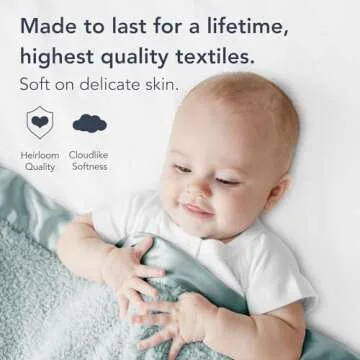 Little Giraffe Baby Blanket - Luxurious Chenille Blanket with Satin Trim - Perfect for Strollers and...