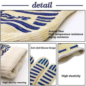 Premium Heat Resistant Oven Gloves for Grilling and Baking