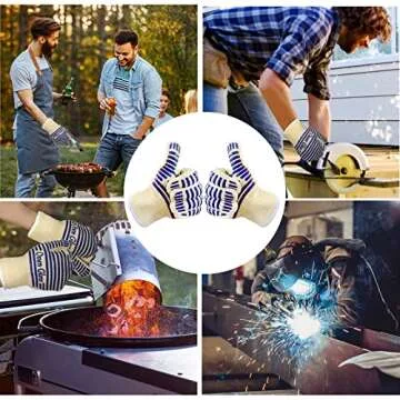 Premium Heat Resistant Oven Gloves for Grilling and Baking
