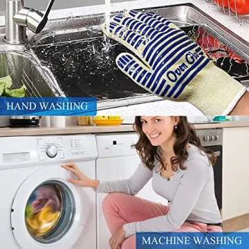 Premium Heat Resistant Oven Gloves for Grilling and Baking