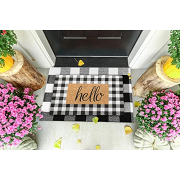 Emerson Coir Doormats 2-Pack Elegant Outdoor Mats