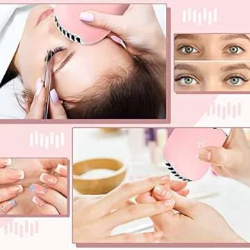 Eyelash Fan USB Portable Lash Dryer Nano Facial Mister Face Mister Portable Facial Steamer with 20ml Water Tank Rechargeable Handheld Mini Fan Lash Dryer Eyelash Extension(Pink)