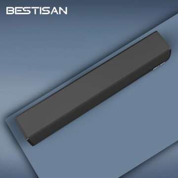 Bestisan Sound Bar, Home Audio TV Soundbar Speaker, Wireless Bluetooth 5.0 Soundbars for TV/PC/Proje...
