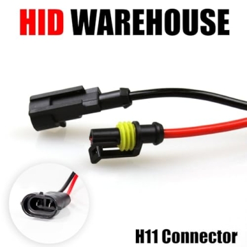 HID-Warehouse H11 6000K HID Xenon Bulbs - Efficient Lighting Upgrade