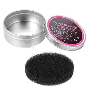 Yuyeran 2Pcs/Set Makeup Brushes Cleaner Sponge Dry Brushes Cleaner Eye Shadow or Blush Color Removal Sponge Tool