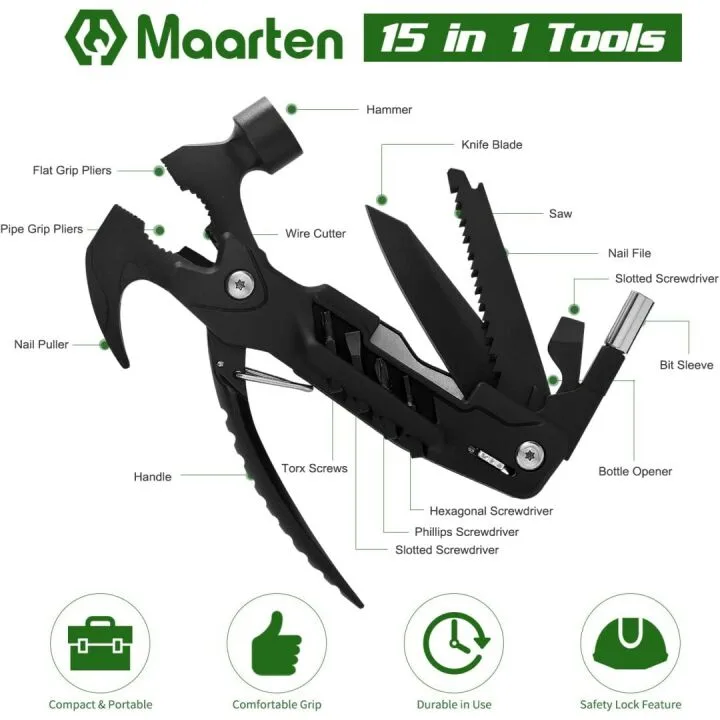 Unique 14-in-1 Hammer Multitool Gifts for Dad