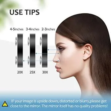 MIYADIVA 30X Magnifying Mirror for Precision Grooming