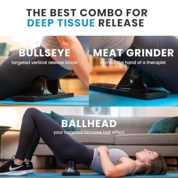 Thrival Deep Tissue Pro - Fully Adjustable Psoas Muscle Release Tool for Hip Flexor, Back, Glute, Il...