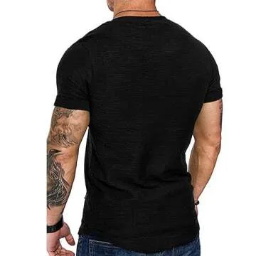 Fashion Men's Cotton Tee - Workout & Casual Essential