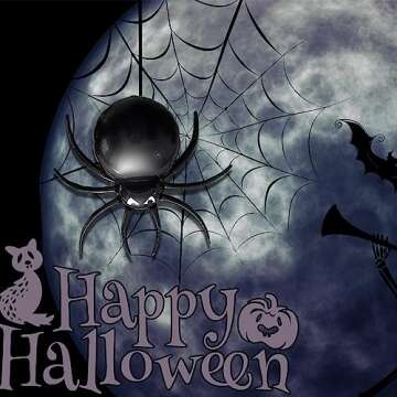 3 Pcs Halloween Spider Balloon 32.5" Christmas Spider Foil Balloons New Year Decor Ballon Party Deco...