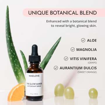 MAELOVE Glow Maker Serum with Vitamin C and Hyaluronic Acid